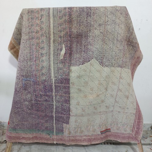 Bohemian kantha quilt vintage - kantha,