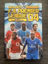 Merlin Premier League 2004 Football Sticker Album 100% Complete Hardback Binder
