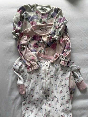 Floral sleepsuits 6 - x3,