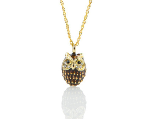 Keren kopal owl charm pendant - kopal,