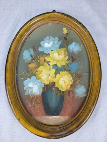 Oil painting framed - framed, floral