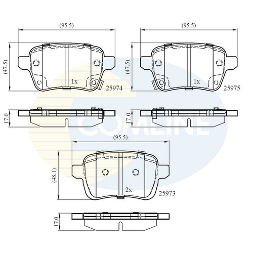 Brake pads set for - brake,