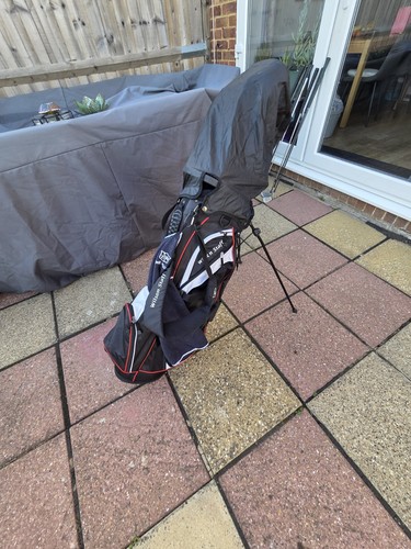 Golf bag and various mixed - and,