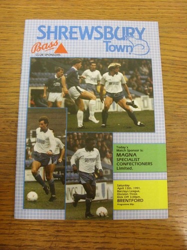 1991 shrewsbury town v - shrewsbury,