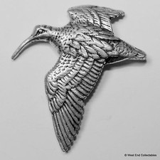 Woodcock flight pewter pin - woodcock, in