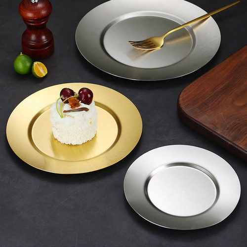 Metal dinner plates - dinner, bbq