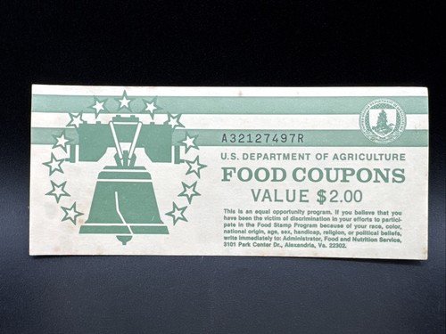 Vintage empty food stamp book - vintage,