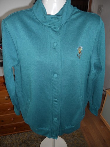 Damart polyester cotton green - damart, polyester/cotton