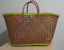 Le Comptoir De La Plage Straw Basket Beach Tote Bag