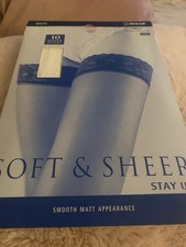 Marks & Spencer , Soft &Sheer Stay UPS , Colour White , Lycra . Medium .