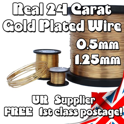 Gold plated wire - gold, wire-