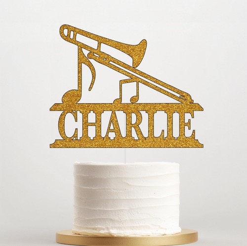 Personalised glitter trumpet - glitter,