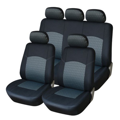Seat cover set gray and - seat, in