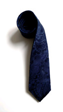 T M LEWIN * NEW * NAVY PAISLEY MEN'S PURE SILK TIE  RRP £35