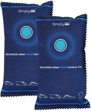 2 X  Reusable Car Dehumidifier Clear Windscreen Moisture Damp Absorber Gel Bag