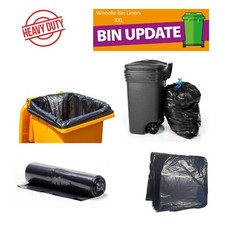 New Black Wheelie Bin Liners