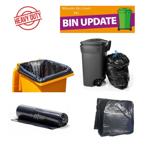 New black wheelie bin liners - new,