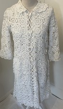 Vintage 1960s  White Crochet