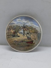 Old prattware pot lid - old,