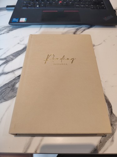 Hardback reading journal - reading,