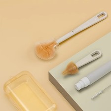 Baby Bottle Brush Kit Baby Bottle Cleaner Brush Silicone Bottle Brush with Box