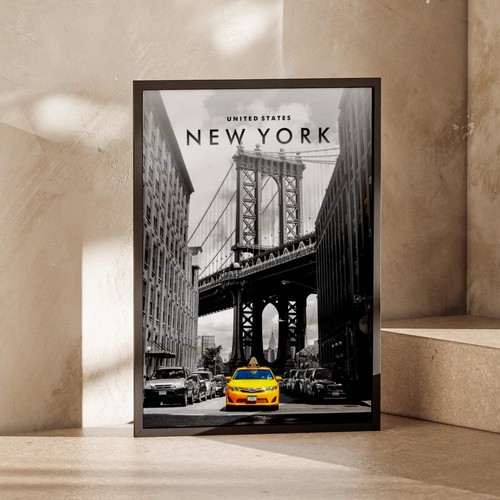New york yellow - york, poster