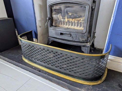 Early victorian fire fender - early,
