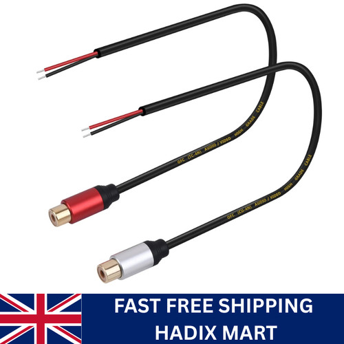 Speaker wire rca female - wire, plug