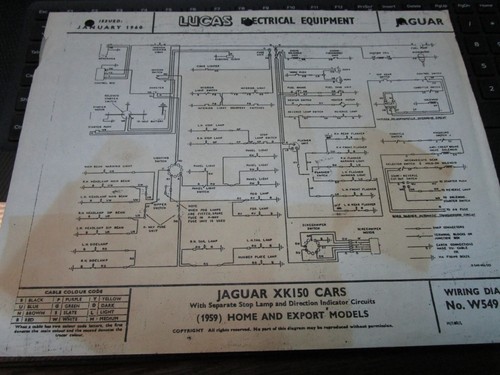 Jaguar xk150 wiring diagram - jaguar,
