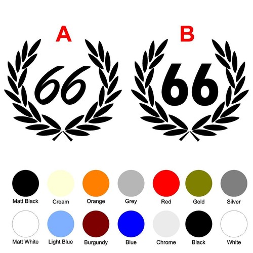 Personalised laurel numbers - personalised,