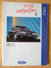 FORD CARS 1991/09 UK Mkt