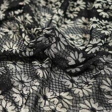 Designer Stretch floral black
