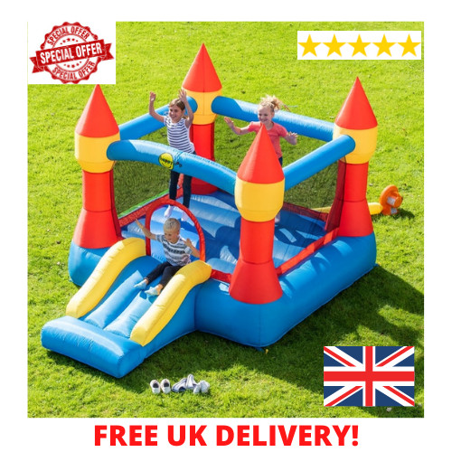 Happy hop castle bouncer - happy, with