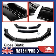 UK Glossy Front Bumper Lip Spoiler Body Splitter For VW Scirocco Polo GTI