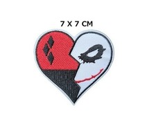 Harley Quinn Joker Heart Patch