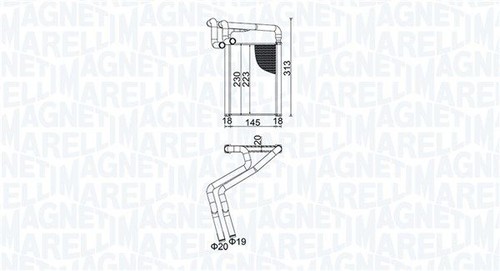 Interior heat exchanger - interior,