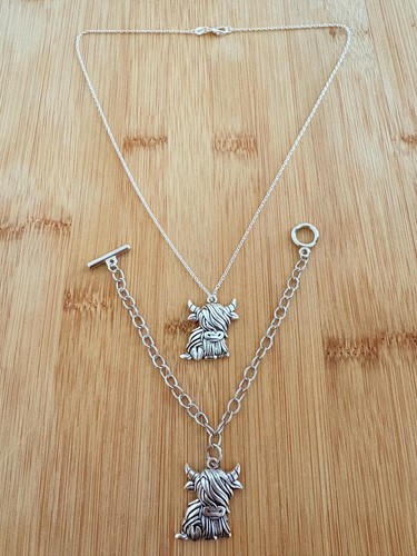 Highland cow pendant necklace - highland,