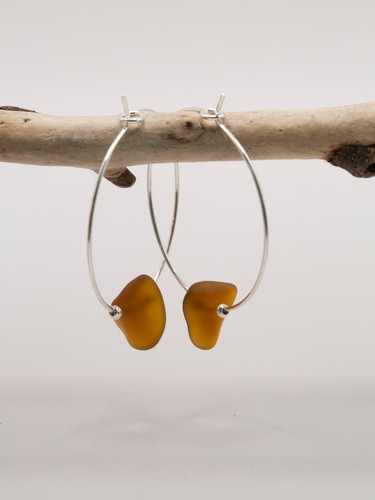 Sea glass hoop - sea,