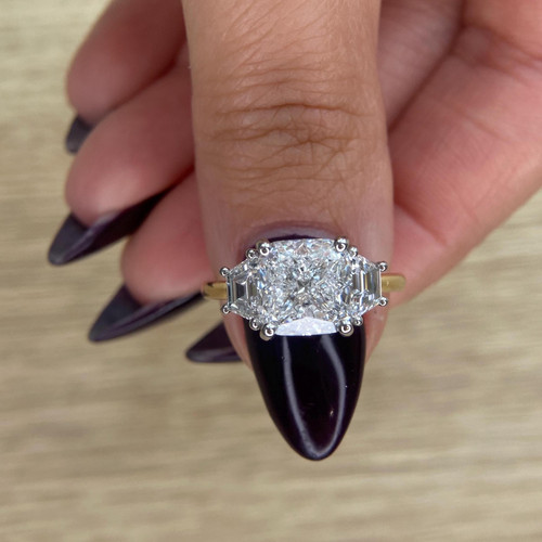 Carat square cushion cut lab - 5,