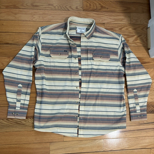 Poncho striped cotton - poncho,