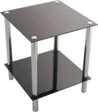 ASPECT 2-Tier black glass