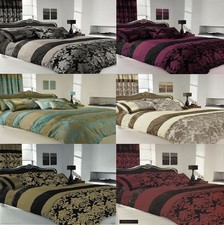 APACHI Quilt Duvet Cover & Pillowcase Bed Set-  Matching PILLOWCASES , CURTAINS 