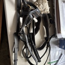 Leather Full Size Black 5-point Breastplate