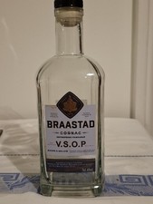 Empty Alcohol square glass