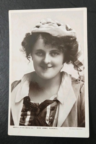 Miss annie purcell postcard - purcell.,