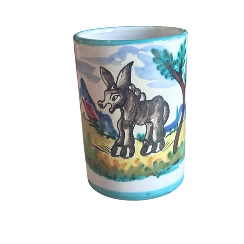 Vintage italian pottery - italian, donkey