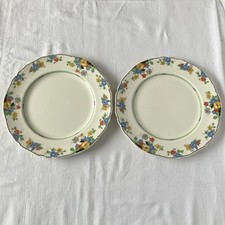 1930's Alfred Meakin 2x Dinner Plates 25.5 cm 'Bexley' Pattern Harmony Shape