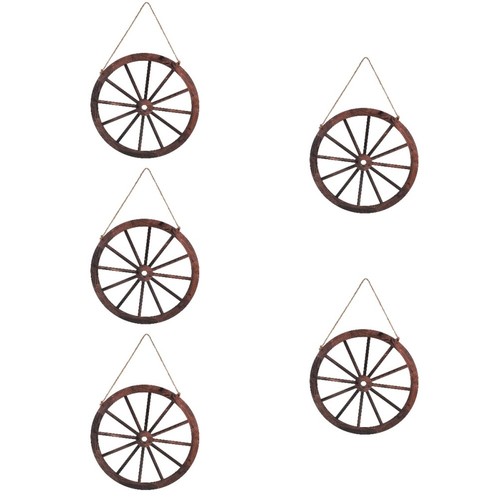 Vintage wooden wagon wheel - vintage,