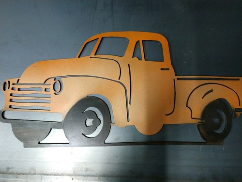 Hot rod truck metal - rod, art