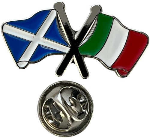 Scotland saltire and italy pin - and,